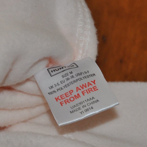 New NWOT Light Powder Pink Hunter Recycled Fleece Short Boot Socks M, US/F 5-8 - Picture 7 of 7
